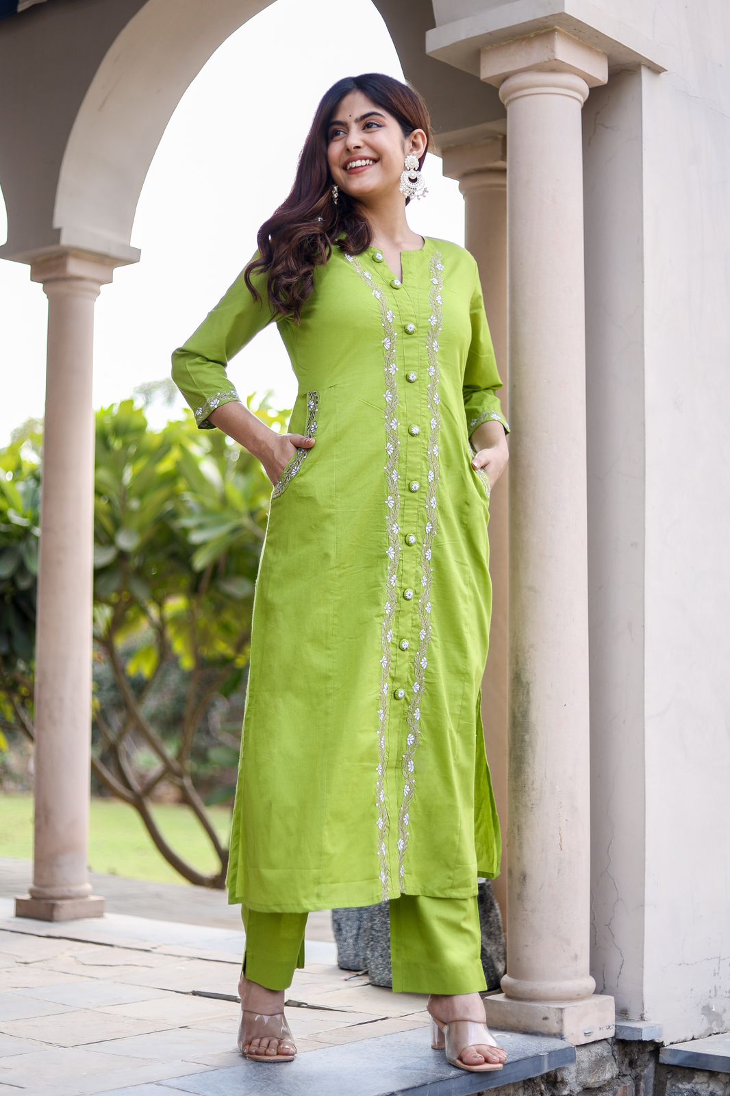 Kurta set green