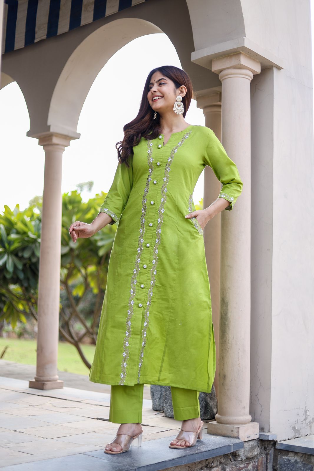 Kurta set green
