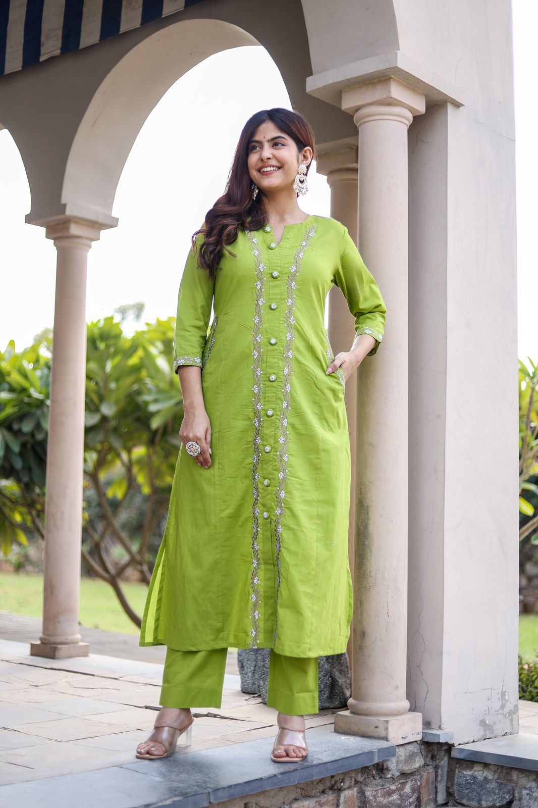 Kurta set green